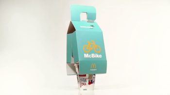 Day 272 : McBike, le packaging de McDonald’s pour les clients à vélo.